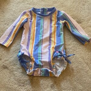 Ruffle Butts 6-12 Month Long sleeve Swimsuit